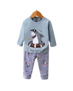 Kids Sleepwear  100% Cotton Full Sleeve T-Shirt & Pant Pajama Set