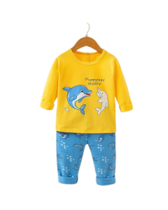 Kids Sleepwear For Boys 100% Cotton Short Sleeve T-Shirt & Pant Pajama Set